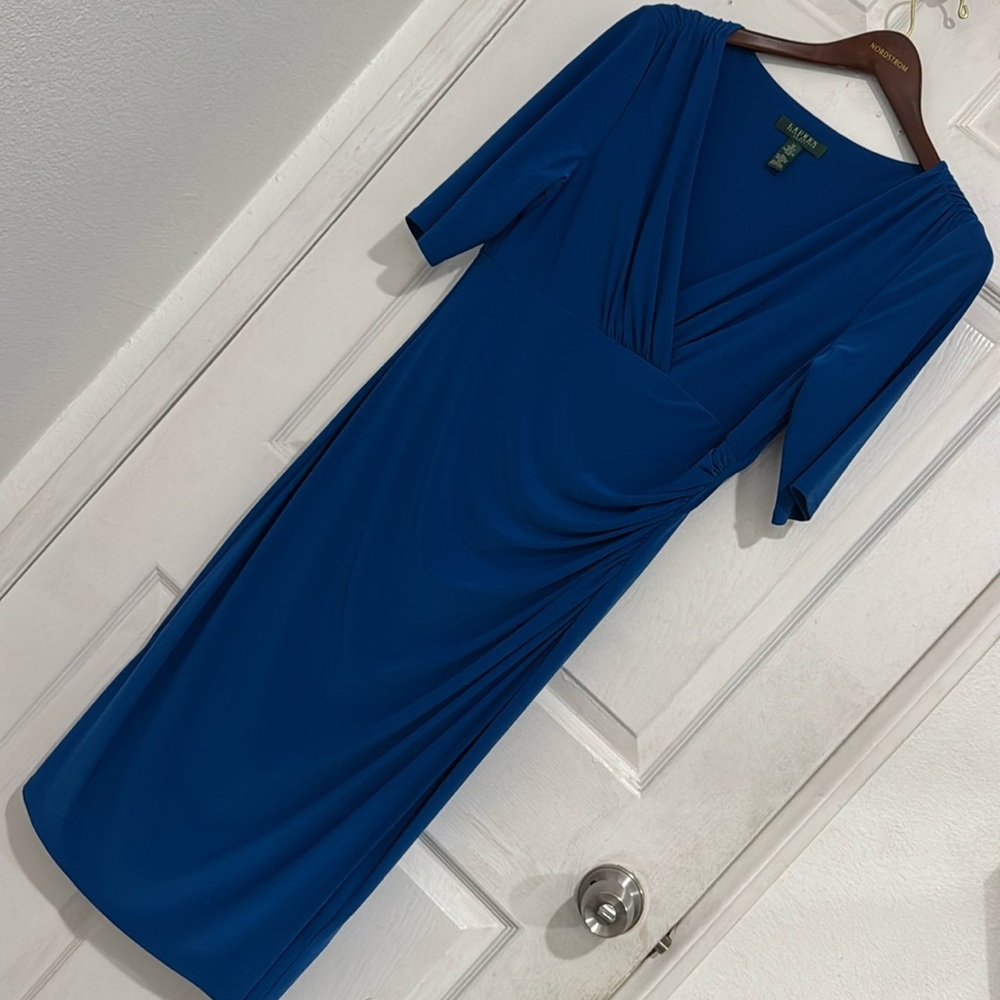 Lauren Ralph Lauren Blue Dress short sleeve size 12